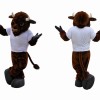 Bull Mascot Costume Adult Strong Bull Character Mascot Suit