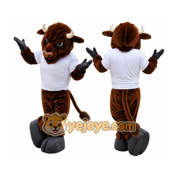 Bull Mascot Costume Adult Strong Bull Character Mascot Suit