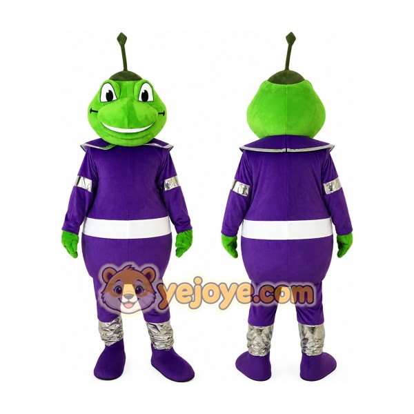 Alien Mascot Costume Adult Green Space Character Mascot Suit