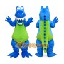 Blue Dinosaur Mascot Costume Adult Cartoon Dino Character Mascot Suit for Events