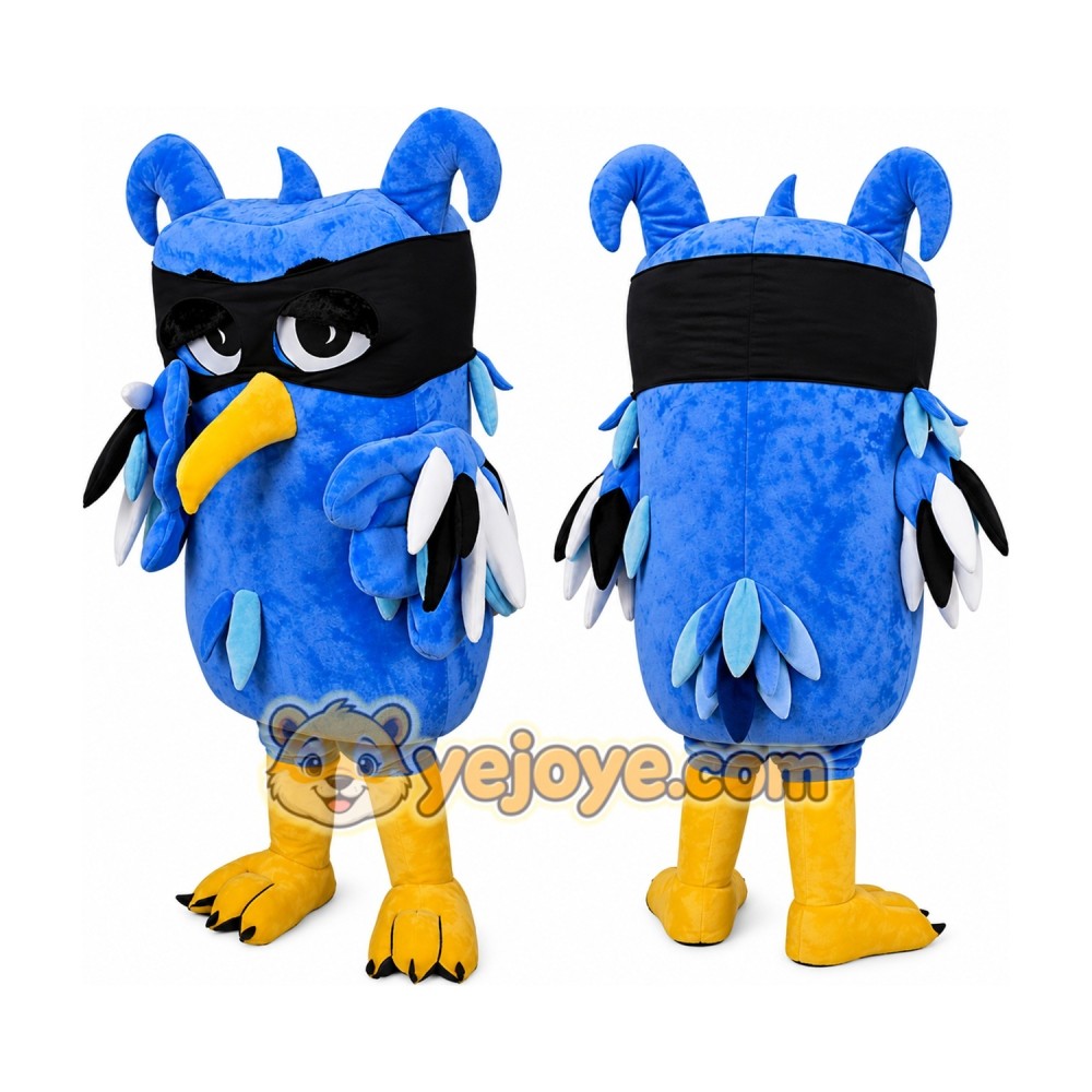 Blue Owl Mascot Costume Adult Cartoon Owl Character Mascot Suit Blue Owl Mascot Costume Adult Cartoon Owl Character Mascot Suit