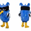 Blue Owl Mascot Costume Adult Cartoon Owl Character Mascot Suit