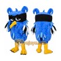 Blue Owl Mascot Costume Adult Cartoon Owl Character Mascot Suit