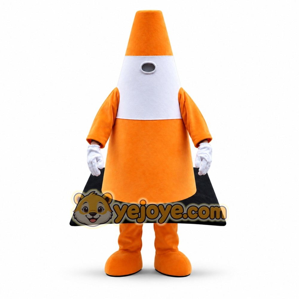 Traffic Cone Mascot Costume Adult Road Safety Character Mascot Suit Traffic Cone Mascot Costume Adult Road Safety Character Mascot Suit