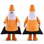 Traffic Cone Mascot Costume Adult Road Safety Character Mascot Suit