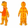 Yellow Dinosaur Mascot Costume Adult Cartoon Dino Character Mascot Suit