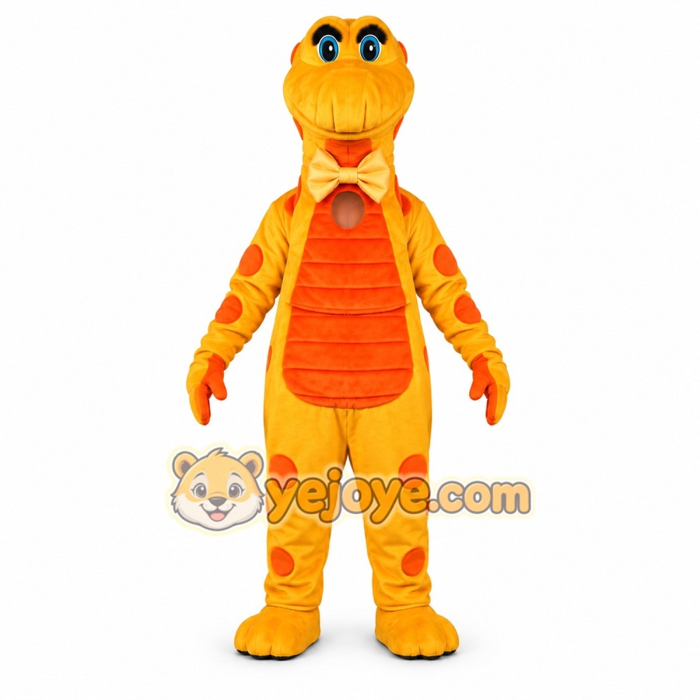Yellow Dinosaur Mascot Costume Adult Cartoon Dino Character Mascot Suit Yellow Dinosaur Mascot Costume Adult Cartoon Dino Character Mascot Suit