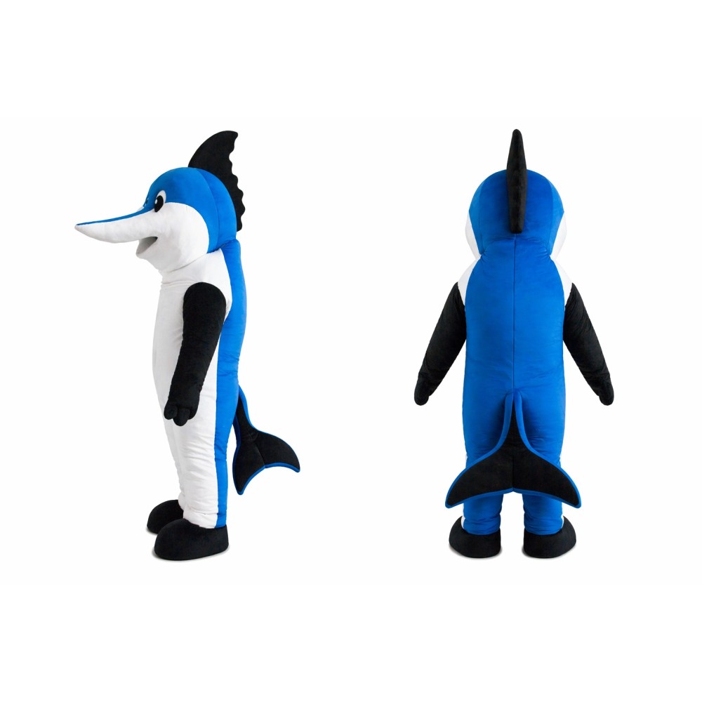 Swordfish Mascot Costume Adult Ocean Fish Character Mascot Suit