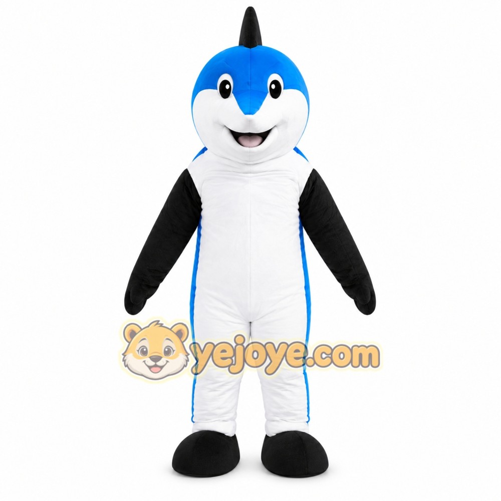 Swordfish Mascot Costume Adult Ocean Fish Character Mascot Suit