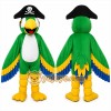 Pirate Parrot Mascot Costume Adult Cartoon Pirate Bird Character Mascot Suit
