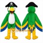 Pirate Parrot Mascot Costume Adult Cartoon Pirate Bird Character Mascot Suit