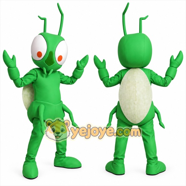 Green Insect Mascot Costume Adult Cartoon Bug Character Mascot Suit