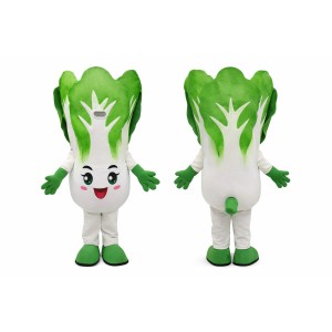 Cute Bok Choy Mascot Costume Adult Vegetable Character Mascot Suit