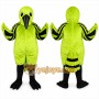 Green Bird Mascot Costume Adult Tropical Bird Character Mascot Suit