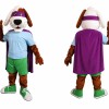 Superhero Dog Mascot Costume with Cape
