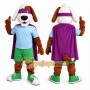 Superhero Dog Mascot Costume with Cape