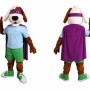 Superhero Dog Mascot Costume with Cape