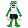 Green Frog School Mascot Costume Green Frog School Mascot Costume