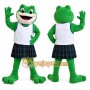 Green Frog School Mascot Costume