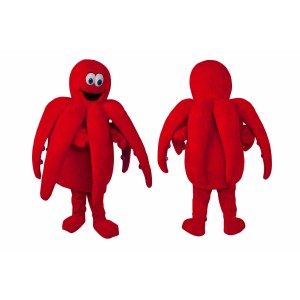 Red Octopus Sea Animal Mascot Costume