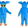 Blue Elephant Cartoon Mascot Costume