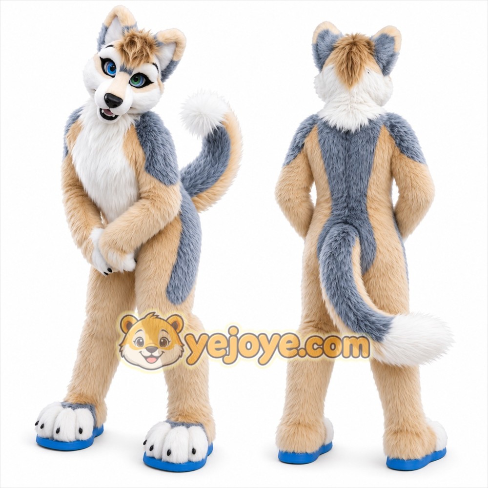 Husky Wolf Fursuit Mascot Costume