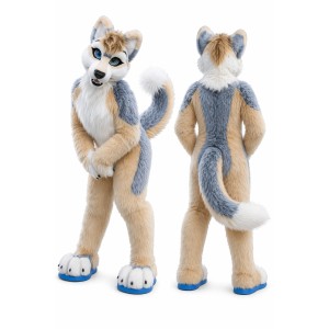 Husky Wolf Fursuit Mascot Costume
