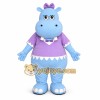 Cute Hippo Mascot Costume Purple Dress Cute Hippo Mascot Costume Purple Dress
