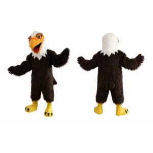 Eagle Bird Mascot Costume Brown Fur