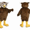 Brown Owl Bird Mascot Costume Adult