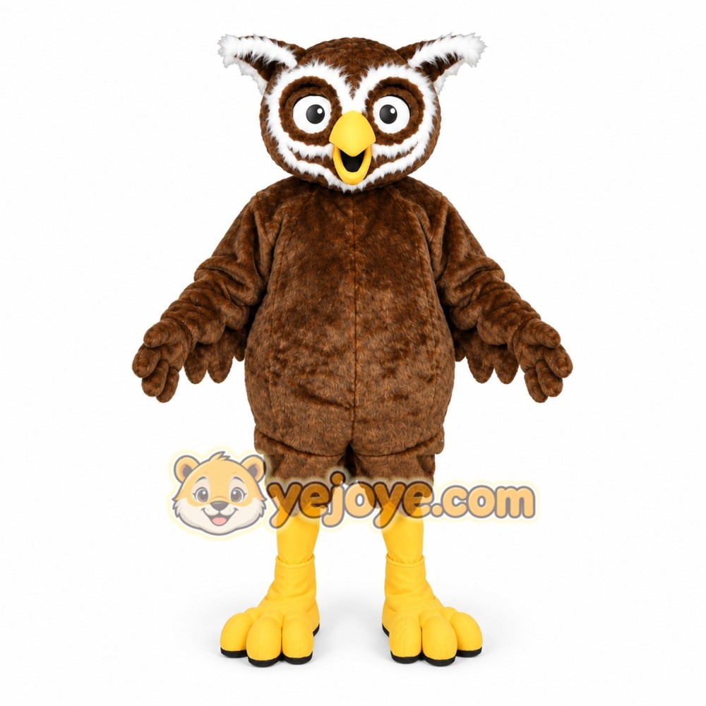 Brown Owl Bird Mascot Costume Adult Brown Owl Bird Mascot Costume Adult