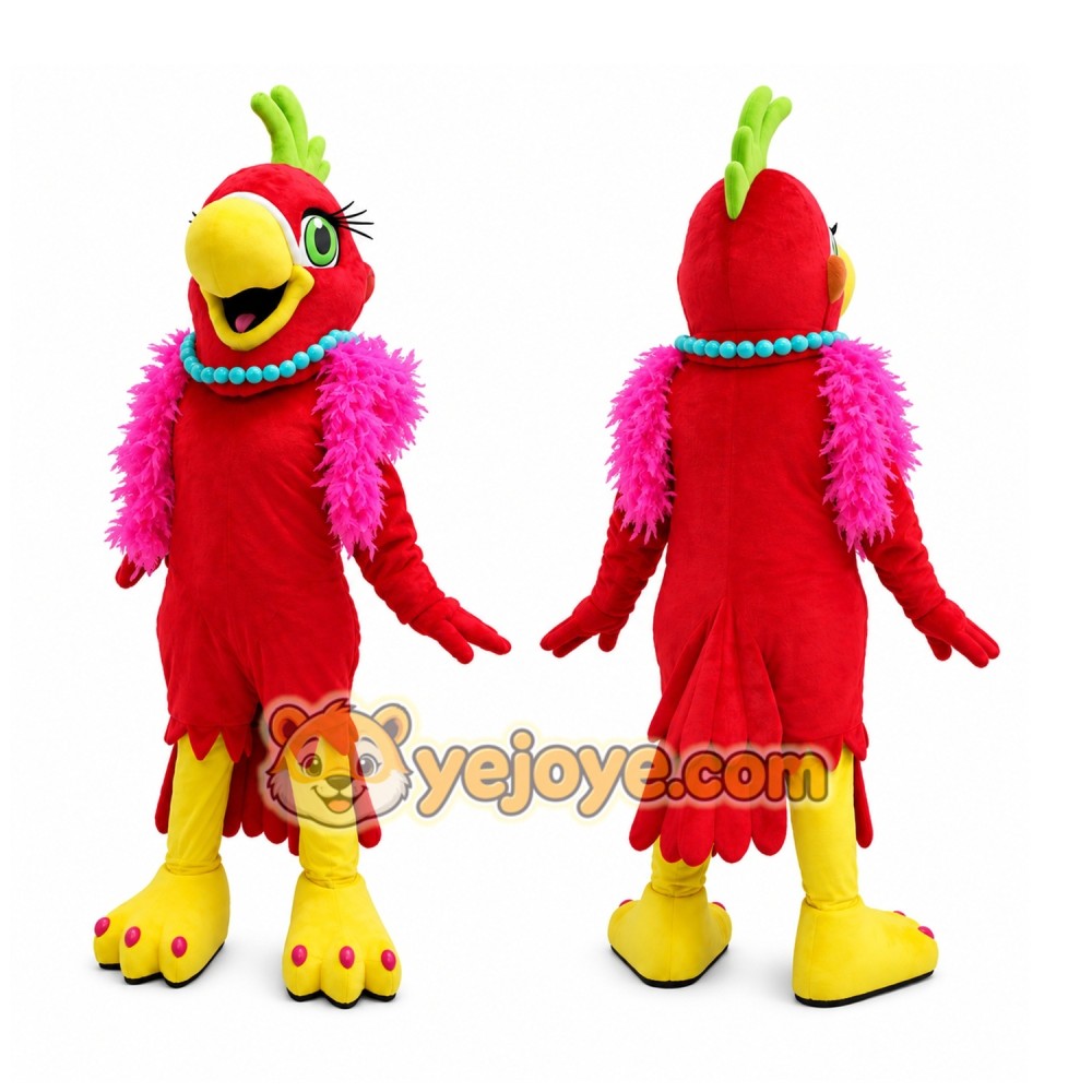 Red Parrot Bird Mascot Costume Adult Red Parrot Bird Mascot Costume Adult