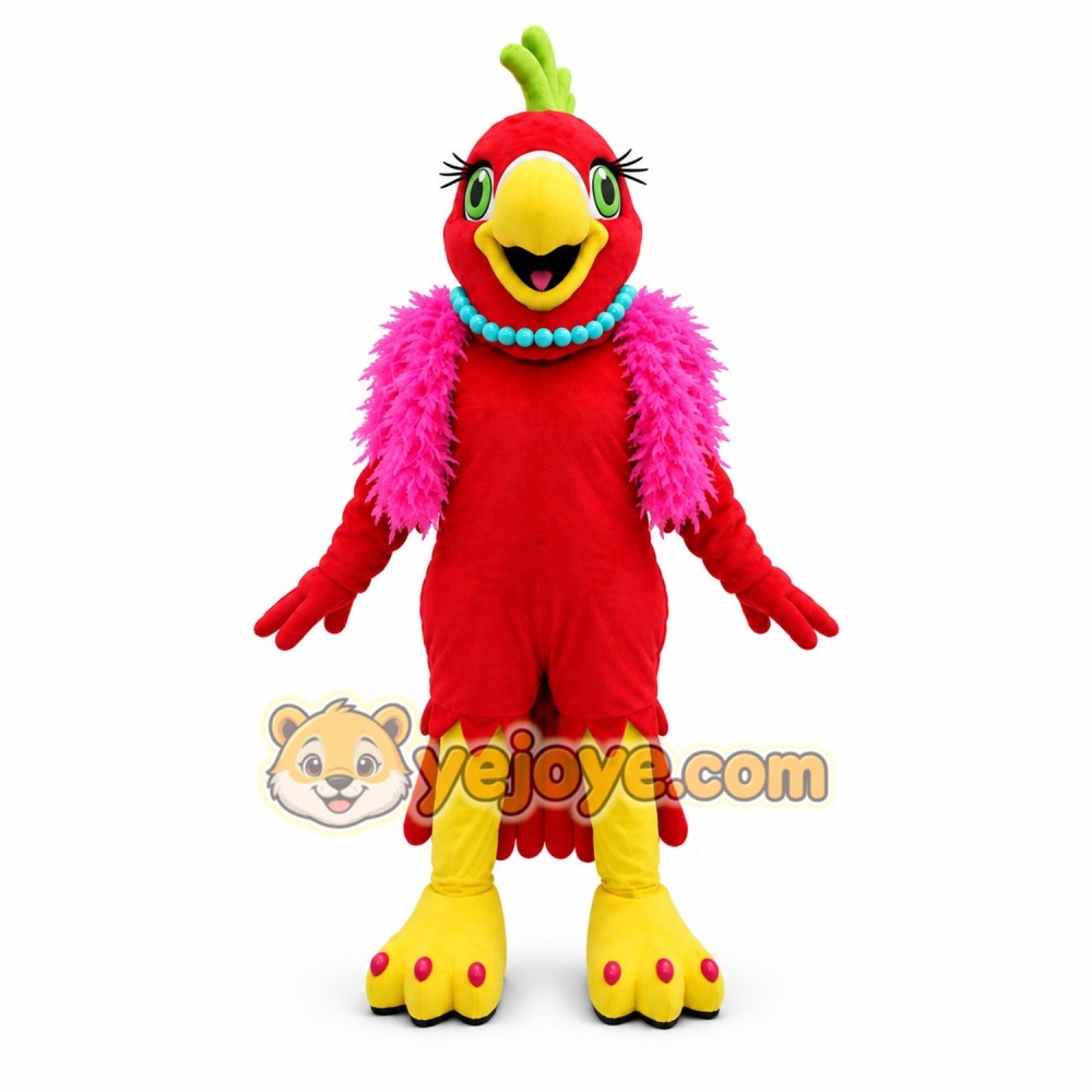 Red Parrot Bird Mascot Costume Adult Red Parrot Bird Mascot Costume Adult
