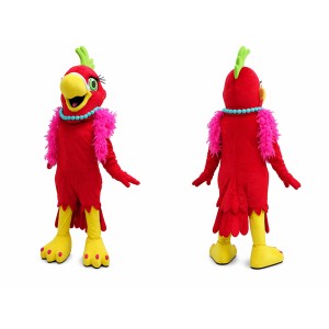 Red Parrot Bird Mascot Costume Adult