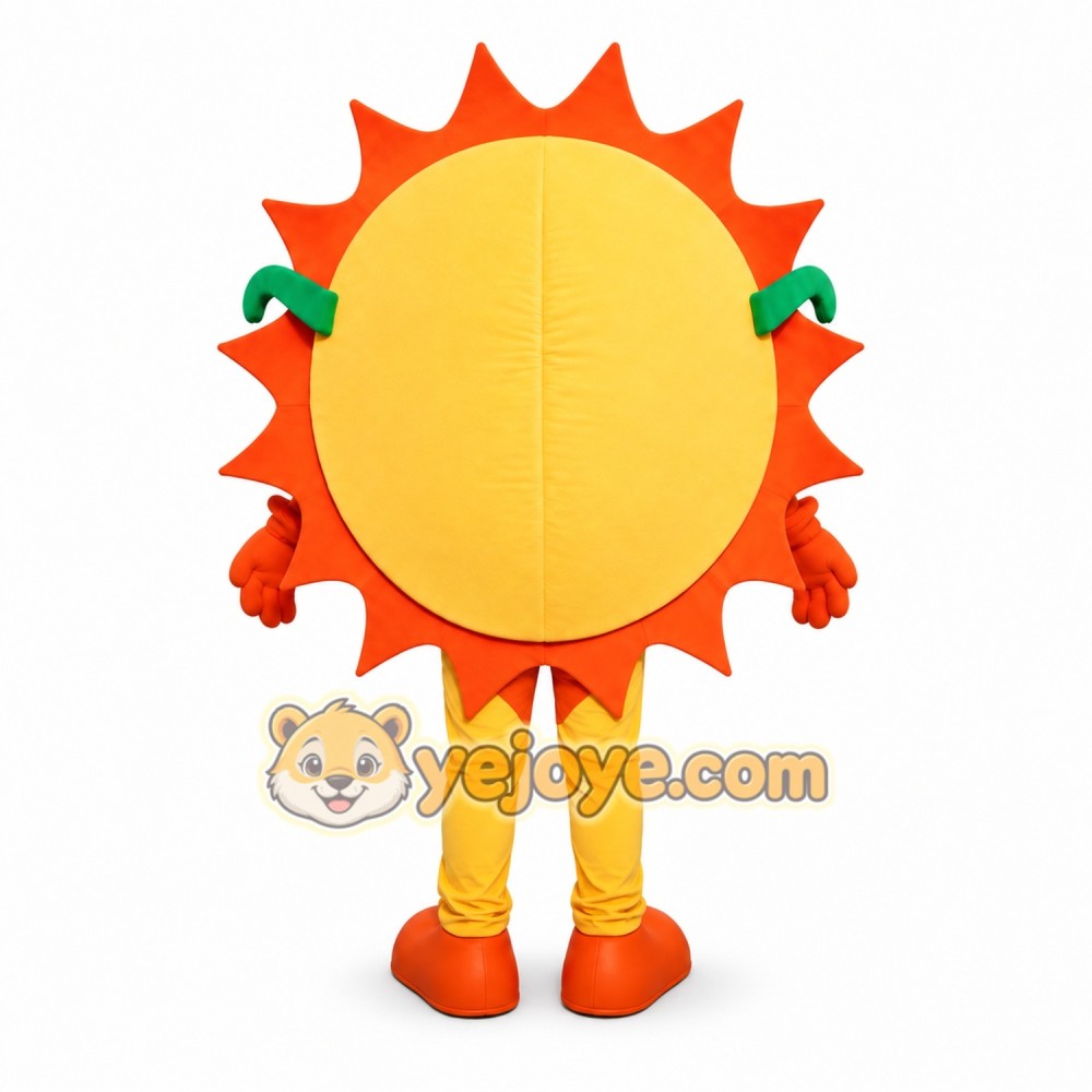 Smiling Sunshine Mascot Costume with Sunglasses