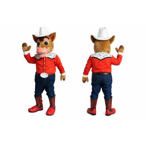 Western Cowboy Horse Mascot Costume for Events