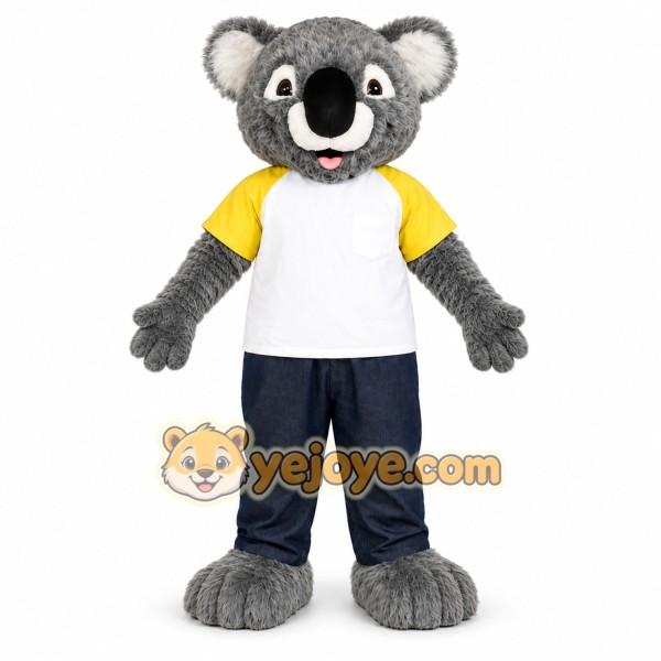 Cute Koala Bear Mascot Costume with T-Shirt