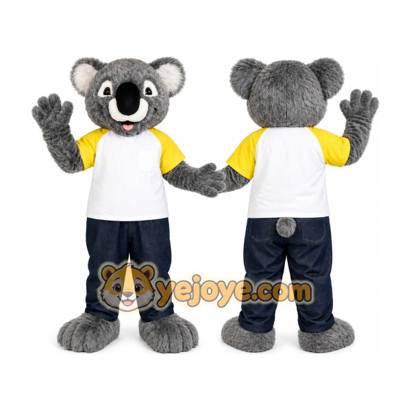 Cute Koala Bear Mascot Costume with T-Shirt