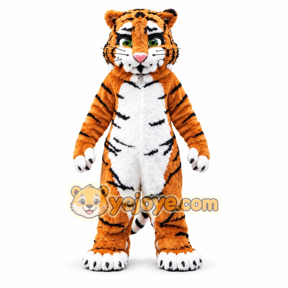 Realistic Tiger Mascot Costume Full Body Character Realistic Tiger Mascot Costume Full Body Character