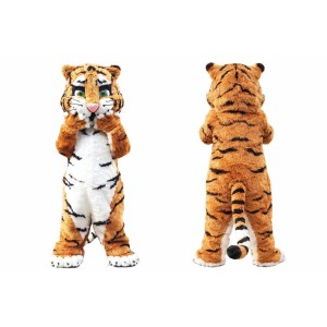 Realistic Tiger Mascot Costume Full Body Character
