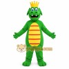King Crocodile Dragon Mascot Costume with Crown King Crocodile Dragon Mascot Costume with Crown