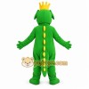 King Crocodile Dragon Mascot Costume with Crown King Crocodile Dragon Mascot Costume with Crown
