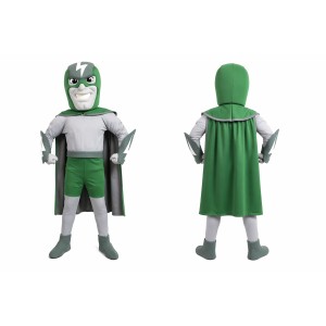 Superhero Lightning Mascot Costume with Cape