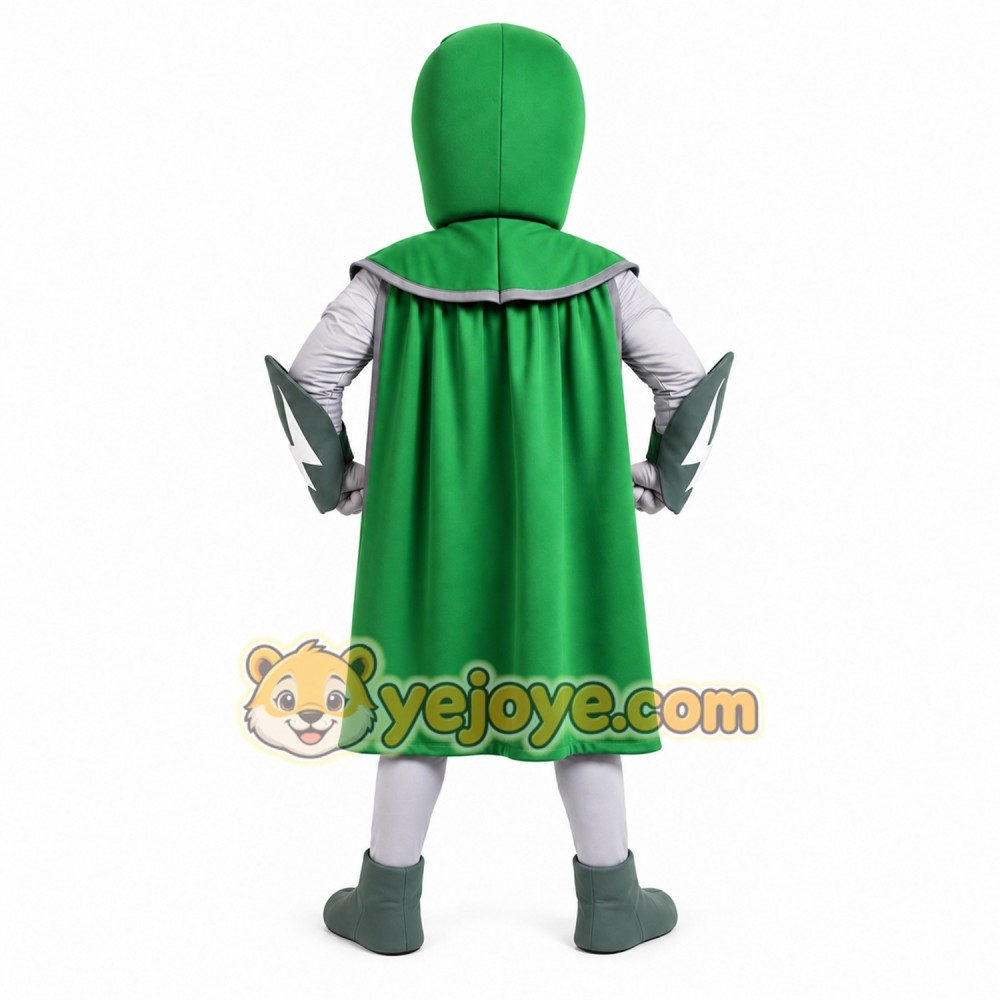 Superhero Lightning Mascot Costume with Cape Superhero Lightning Mascot Costume with Cape