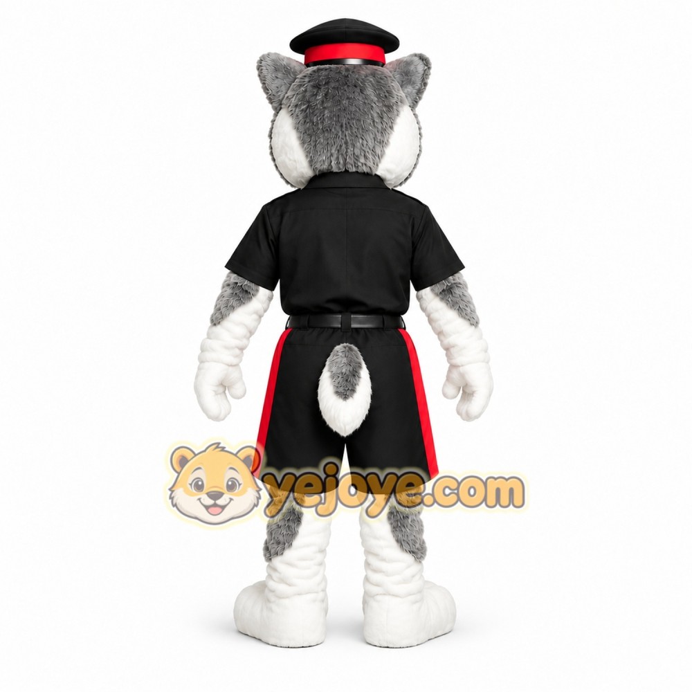 Husky Dog Police Mascot Costume Character Husky Dog Police Mascot Costume Character