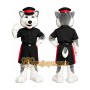 Husky Dog Police Mascot Costume Character