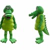 Cartoon Green Crocodile Mascot Costume for Adults