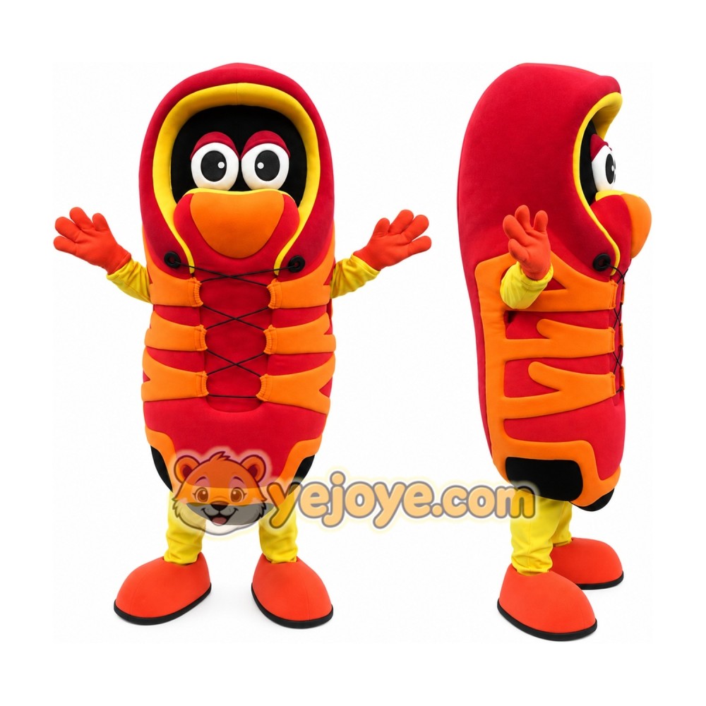 Funny Red Sneaker Shoe Mascot Costume Character