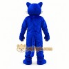 Blue Panther Mascot Costume with Fierce Cat Character Design Blue Panther Mascot Costume with Fierce Cat Character Design