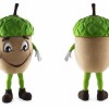 Cute Acorn Mascot Costume with Cartoon Forest Character Style